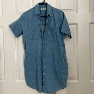 Madewell denim shirt dress